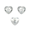 Wholesale Button Decorative Clear Diamond Acrylic Crystal Sofa Glass Heart Shaped Buttons