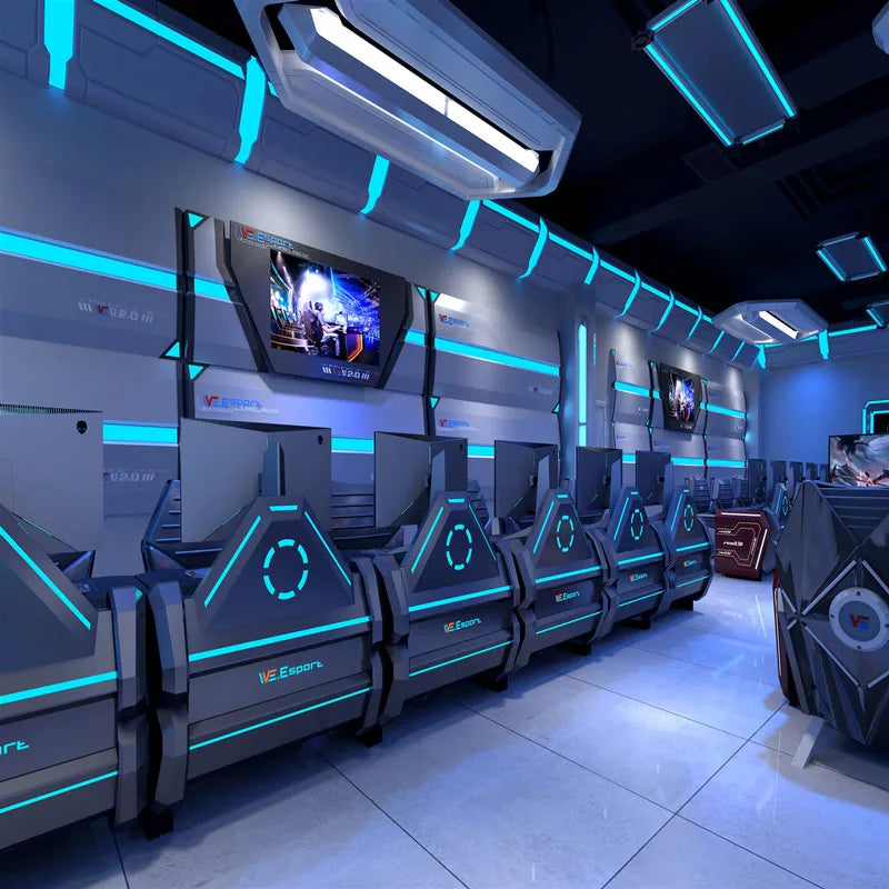 WE E-sports Hotel Room Decoration and Design E-sports Internet Cafe Design E-sport Game Hotel Furniture