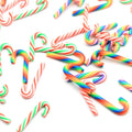 100pcs Colorful Christmas Cute Candy Cane Polymer Clay Craft Decoration Kawaii Soft Clay Cane for Matte Phone Shell DIY Scrapbo