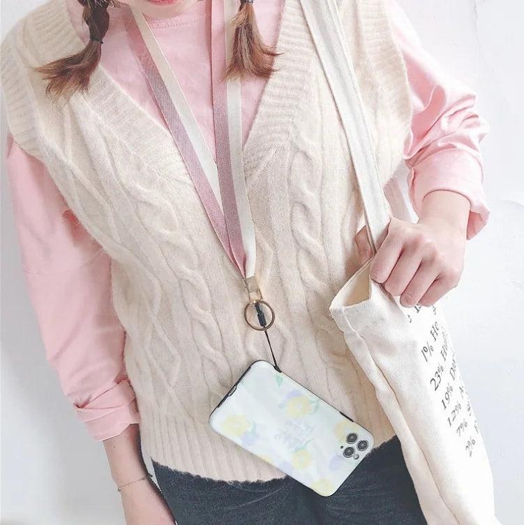 Factory Price Mobile Phone Portable Long Lanyard Hand Rope for Keys Phone Cord Strap Keychain Strap Wandering Keycord