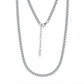 RINNTIN SC45 New Arrival Luxurious Tennis Necklace Rhodium Plated 1.5mm Round 5A Cubic Zirconia Sparkling Tennis Chain for Women