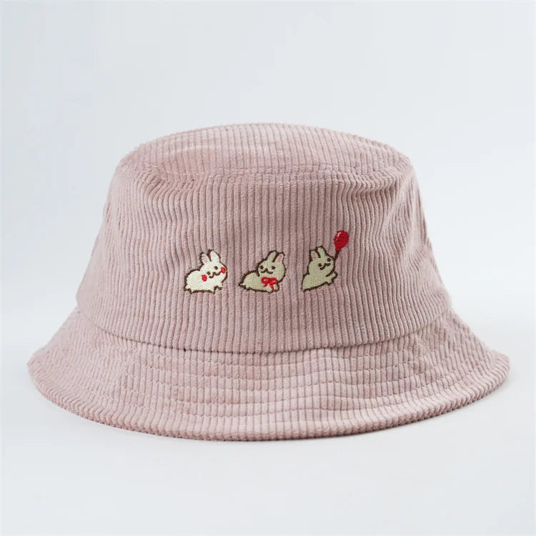 Corduroy Bucket Hats Custom Embroidery Adult Size Bucket Hats Custom LogoCustom Adult Size Bucket Hats