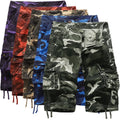 Liu Ming Hot Selling Products Men Summer Loose Casual Overalls Camouflage Multi Pocket Plus Size Cargo Camo Shorts