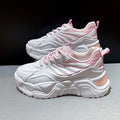 Custom Spring Autumn Ladies Casual Shoes Fashion Breathable Lace-up Women Sneakers Chunky White Skateboard Shoes Girls