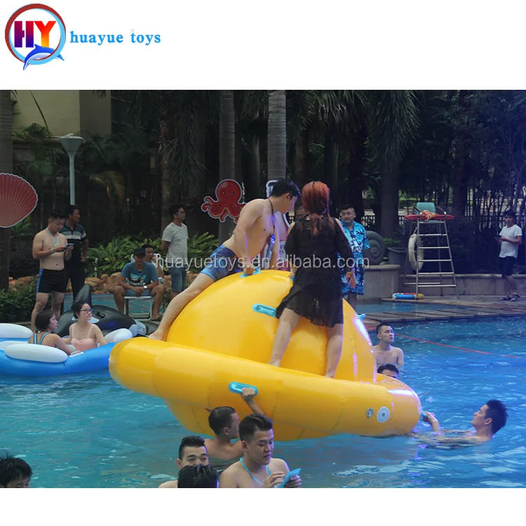Inflatable Floating Tractor-type Water Spinning UFO Top Game