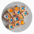 16mm Square Beads Resin Pearl Cube Beads Spacer Loose with Holes for Beaded Pen DIY Jewelry Crafts Making