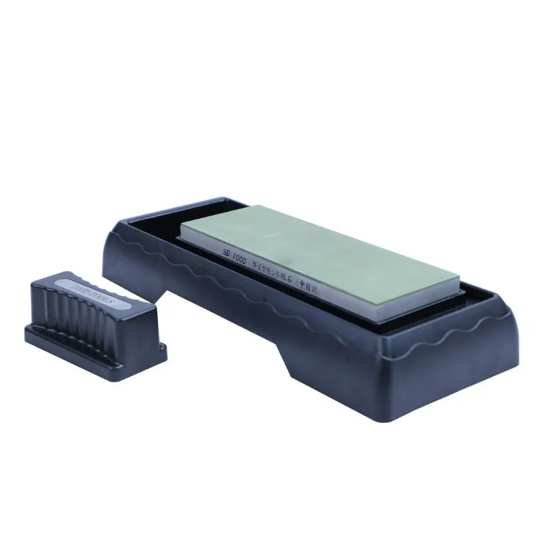 Japanese Whetstone 12000 Sharpening Set Diamond Whetstone with ABS Base Flatting Stone