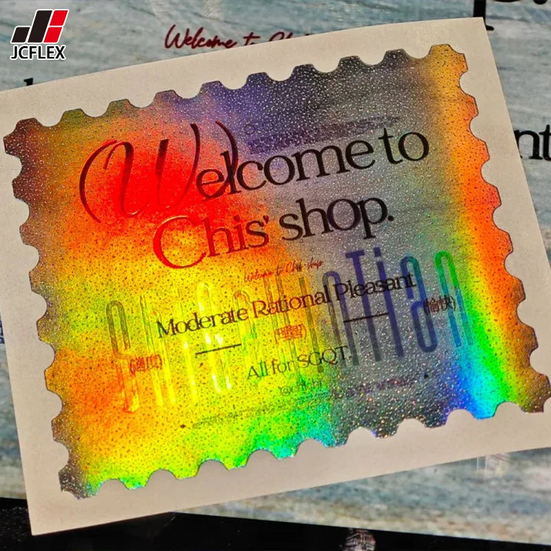 A4 Glossy Holographic Self-Adhesive Vinyl Sticker Paper 3D Inkjet Printable PET Silver Laser Smudge Proof Waterproof DIY Crafts