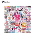 50PCS PACK Scrapbooking Journaling Laptop Phone Case Water Bottle Home Cheerleading Stickers Cheer Mom Decals Cheer Accessories