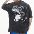 Custom Graphic T Shirts Printed Men Acid Wash T Shirt Cotton Blank Vintage Mens Graphic T-shirts