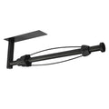 Modern Black Under-Cabinet Paper Towel Holder with Damping Function Wall Mount for Kitchen or Bathroom
