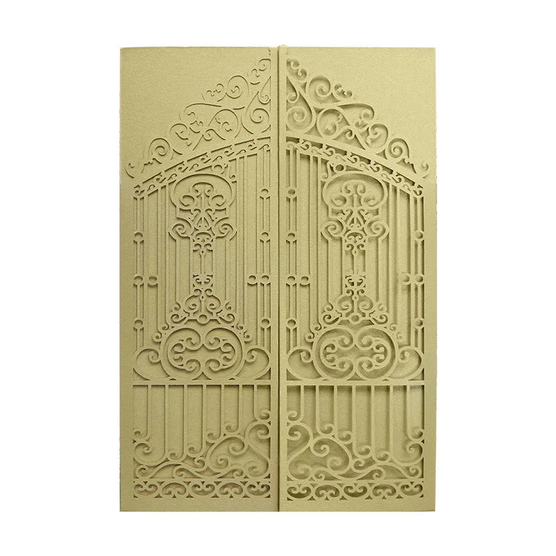 Hollowed Wedding Invitations Kit With Envelopes Wholesale Party Invitations Elegant Bride and Groom Wedding Invitation Cards
