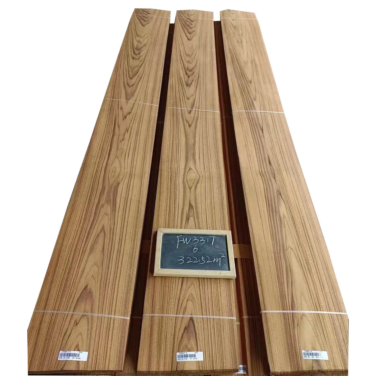 Wholesale Natural Wood Veneer 0.3mm 0.45mm 0.5mm Burma Teak Face Veneer Myanmar Teak Veneer