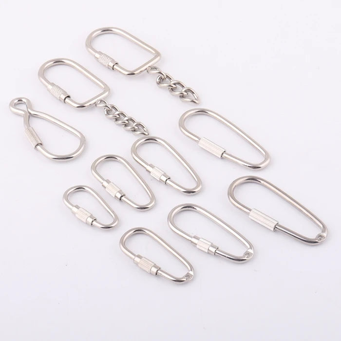 Pear Shape 35mm Metal Quick Link Screw Hook for Gifts Keychain Accessories