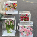 Customized Rectangular Carton Rose Packing Box Corrugated Paper Flower Boxes