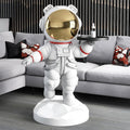 Dropshipping Resin Sculpture 90cm Astronaut Tray Storage Decoration Ornaments Light Luxury Astronaut With Lamps  Home Decor