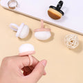 BIN Small Size Mini Ring Special Shape Nail Art Dusting Nail Brush Full Coverage Cleaning Nail Art Tools