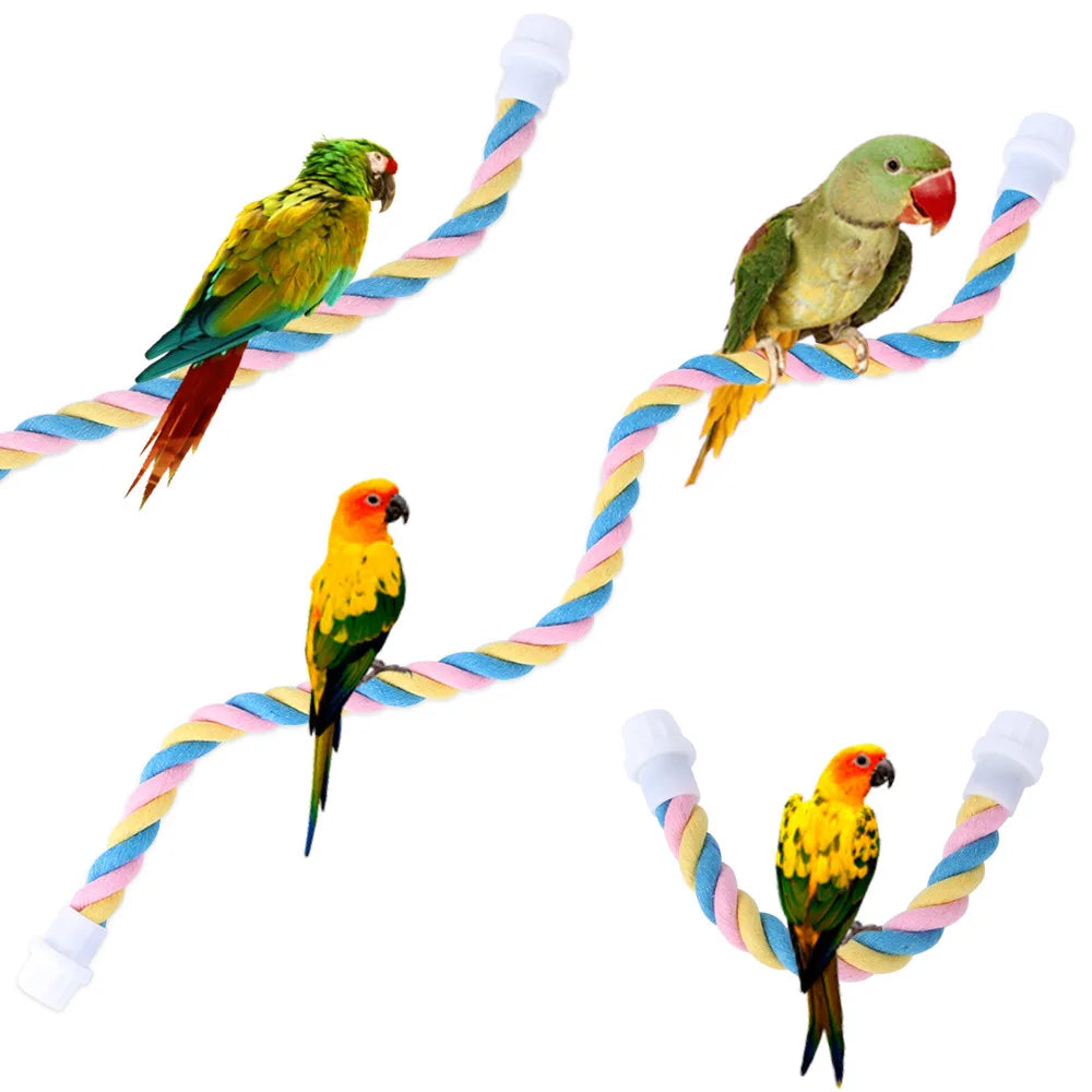 Wholesale Parrot Bird Braided Wire Standing Rope