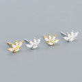 New Fashion Cute Design S925 Sterling Silver CZ Oval Stud Earrings for Women YHE0462