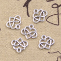 Charms Heart Antique Silver Color Pendants DIY Crafts Making Findings Handmade Tibetan Jewelry