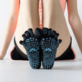 Professional Women's Anti Slip Yoga & Pilates Ankle Socks Five-Toe Non-Slip Knitted Breathable Socks Wholesale 3 Pairs MOQ