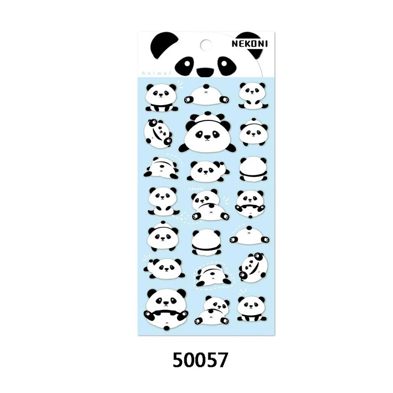 Nekoni Kawaii Stickers Cartoon Stickers Custom PVC Vinyl Decal Decorative Decals Adhesive Decals for Kids Stickers