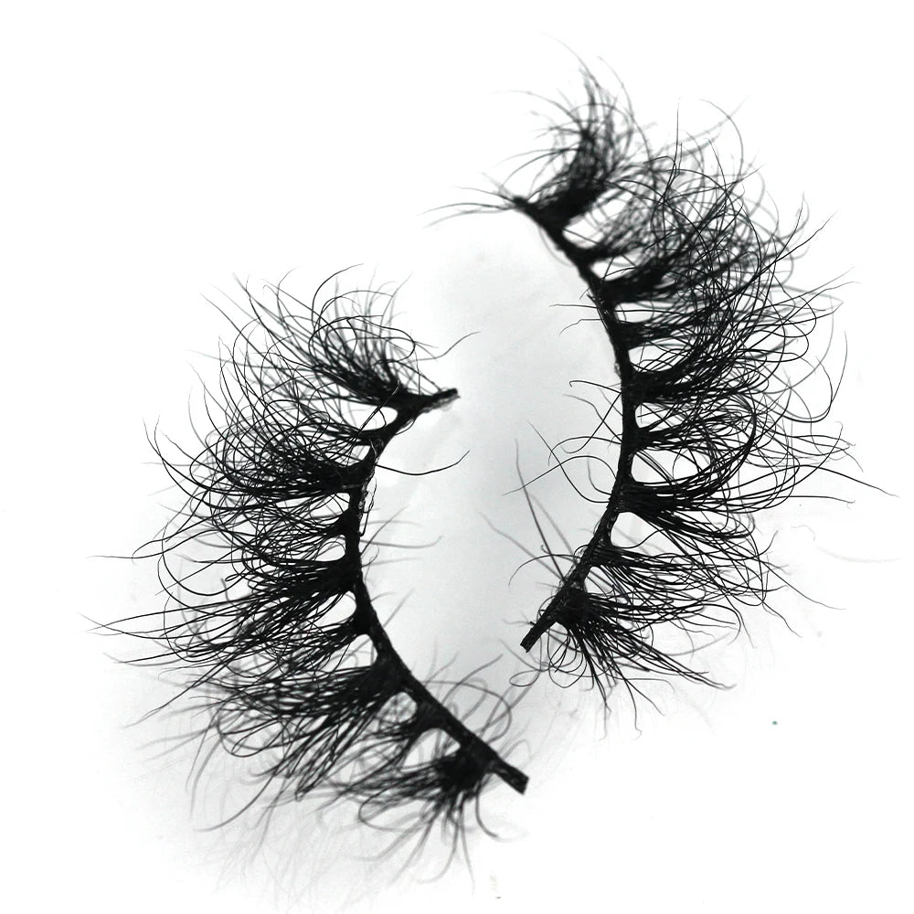 F253C Beauty Mink Lash Eyelash Wholesale Falsed Lash Natur Mink Eyelashes Vendor Fluffy Mink Eyelash