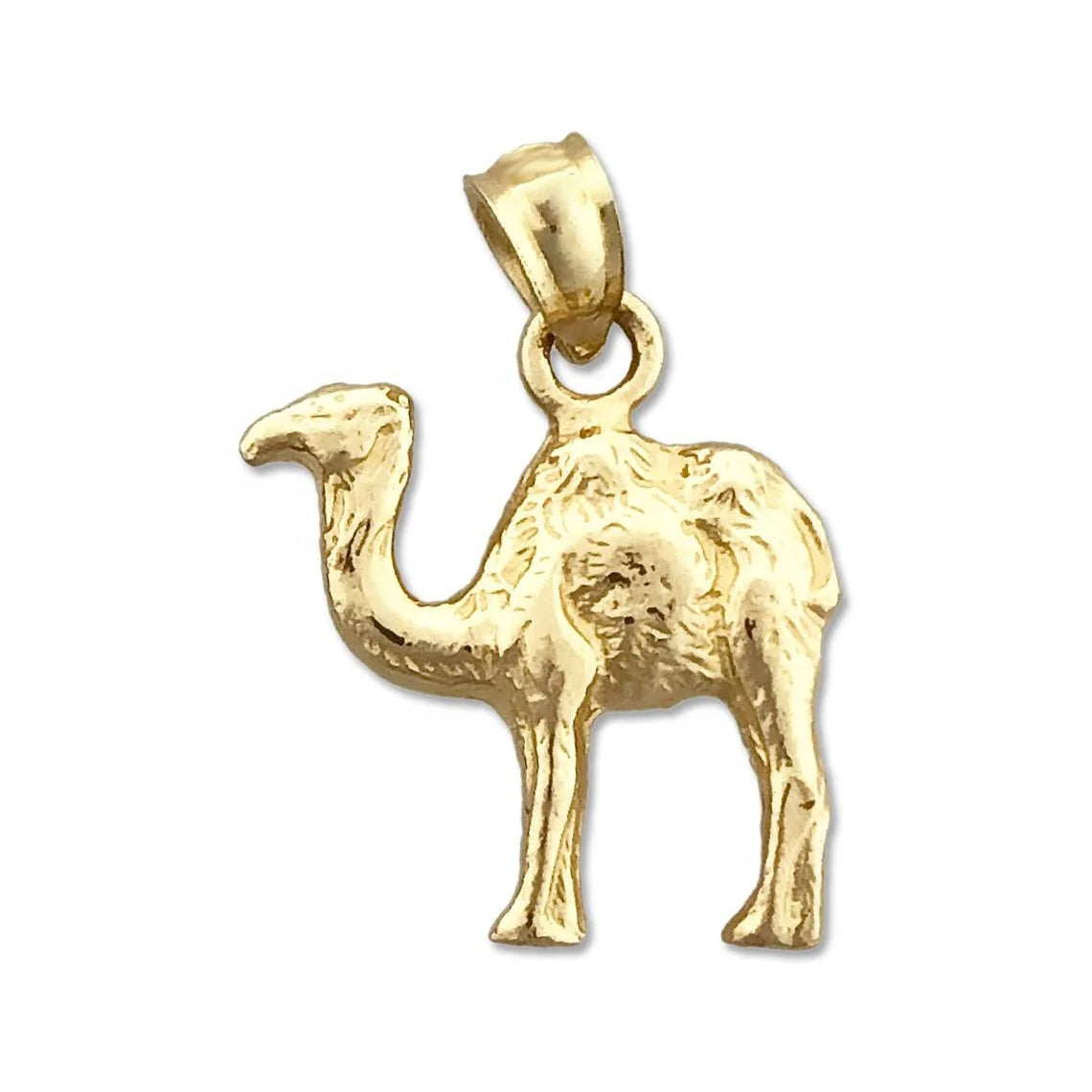 LOZRUNVE 925 Sterling Silver Texture Delicate Fashion Gold 3D Camel Charm Pendant for DIY Jewelry