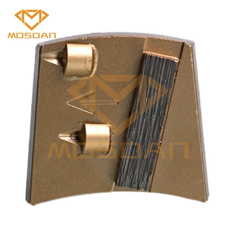Fast Change Syntec Diamond 2x1/4 PCD Wear 1 Bar Segment Grinding Shoe Plate Disk