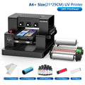European Warehouse A4 UV Printer With L805 Printhead Sticker Printer Complete Set With Laminator Bottle Holder for Custom Crafts