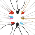 Y045 New Arrival Romantic Magnetic Necklace Jewelry for Couples Lover Heart Matching Pendant Magnetic Heart Necklace