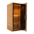 Tinted Glass Indoor Canadian Hemlock/red Cedar 1 Person Wooden Steam Sauna Room
