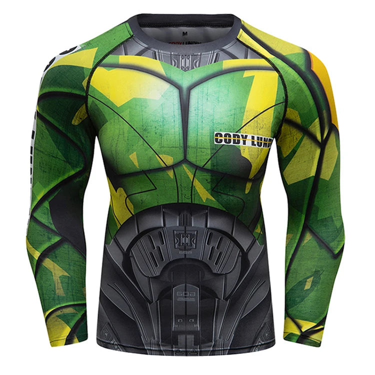 Factory Hot Sale Compression Shirt Men Custom Sublimation Rash Guards With Wholesale Price