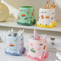 2025 New Plastic DIY Sticker Pen Holder Student Supplies for Primary School Desktop Calendar & Storage Gift Idea