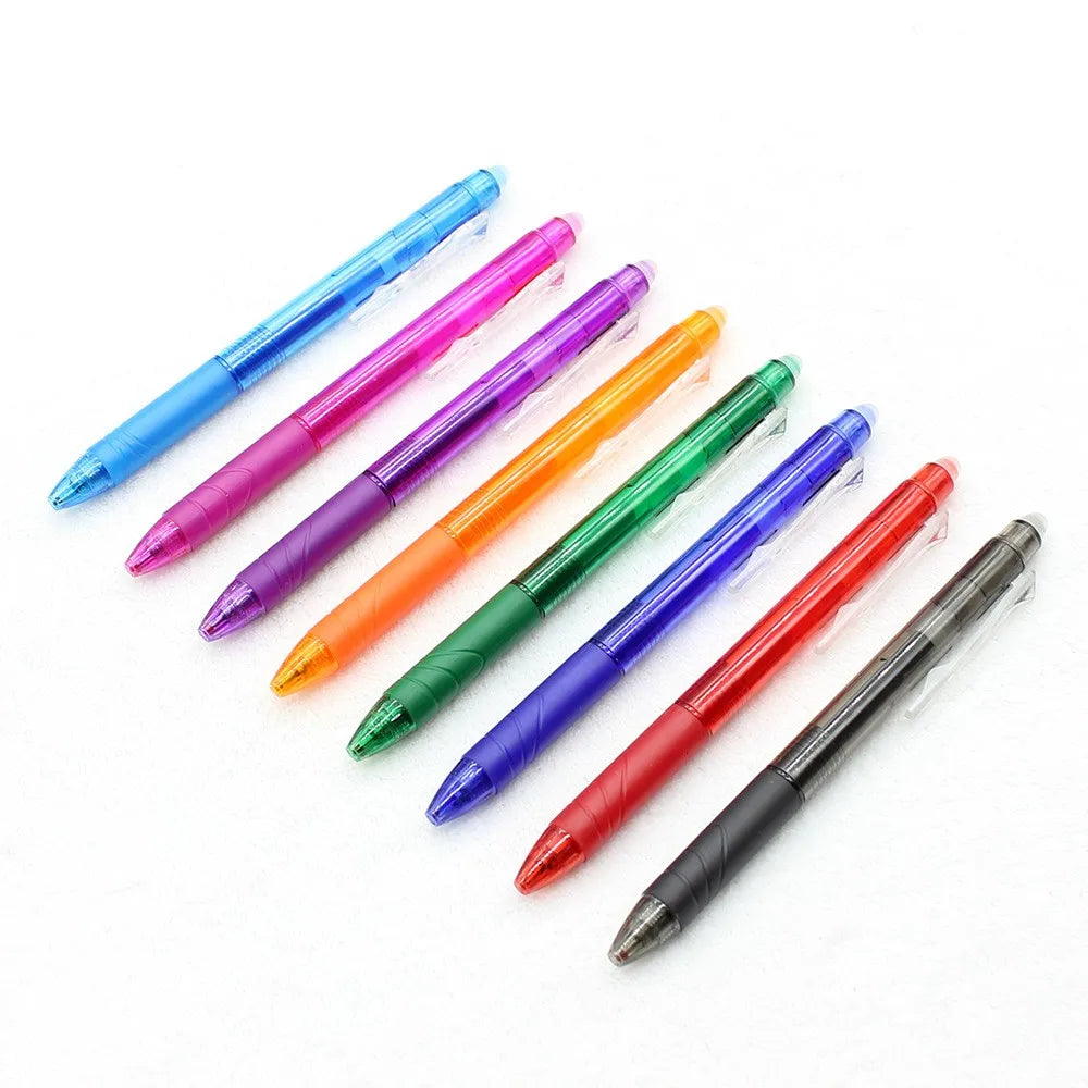 New Creative Customizable 0.7mm Gel Pen Students' Simple Erasable Multifunction Ballpoint Includes Red Gold Stationery Supply
