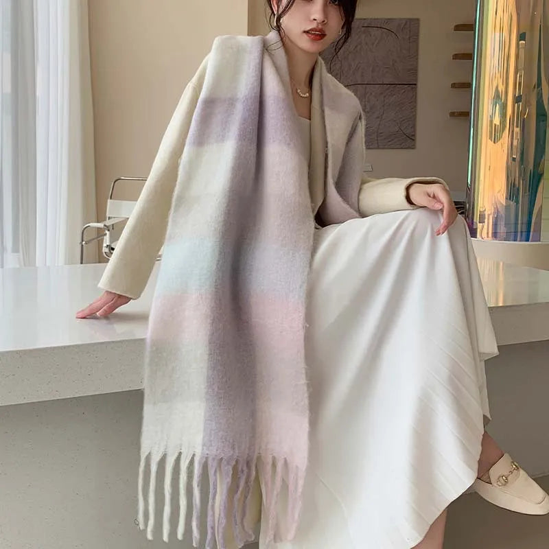 New Designer Famous Brand Branded Name Logo Ladies Cashmere Winter Scarf Women Shawls Scarves
