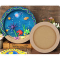 Natural Unfinished Round Wood Canvas Frame Painting Panels Blank Wood Signs Diy Crafts Drawing Boards Decorative Home MegaBDM