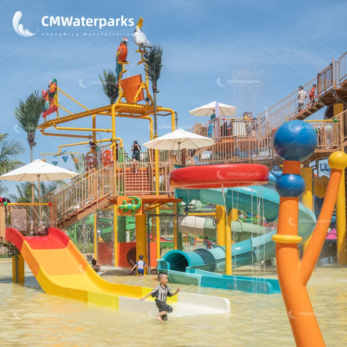 Fun Water Park Equipment Fiberglass Water Slide Swimming Pool Slide