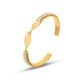 Hot Selling Zircon Encrusted Open Cuff Bracelets 18K Gold Plated Bracelet Bangle Zircon Bracelet for Women