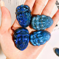Wholesale Natural Crystal Blue Flash Labradorite Animal Carving Elephant Buddha Handmade Crafts for Gift Decoration