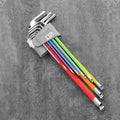 Industrial Grade Allen Wrench Set Bike Repair Colorful Hex Key Allen Wrench Long Arm Ball End Hex Key Set Tools