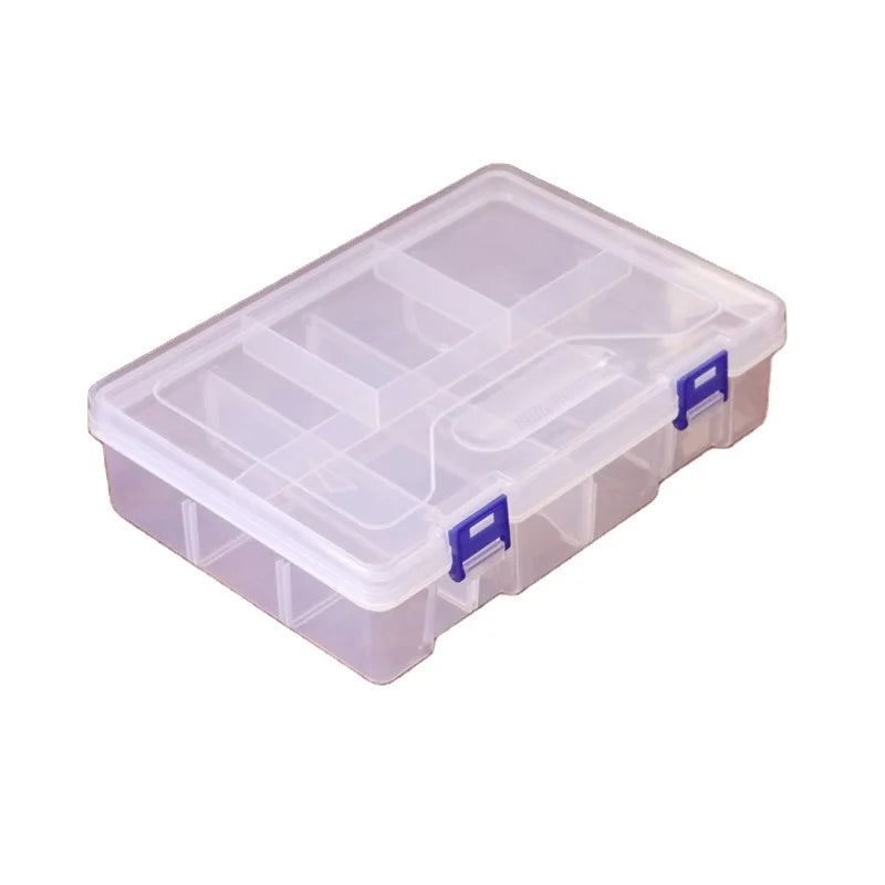 Transparent PP Lake River Tackle Box Fishing Lures Spoons Organizer Movable Tray Waterproof Storage Bait Hooks