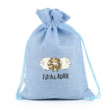 2025 Ramadan Sale Custom Logo Tote Bag Small Drawstring Cotton Prayer Beads Muslim Bag with Tag