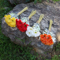 M121 Importadora Real Touch Daisy and Gerbera Silk Artificial Flowers Rustic Wedding Bouquet Competitive Advantage