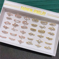 Trendy Women Gold Rings Multi Kinds Butterfly Pearl Finger Rings Bulk Wedding Ring Jewelry Wholesale