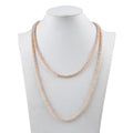 Wholesale Natural Pink 5-6mm Button Bead Necklace Freshwater Real Pearl