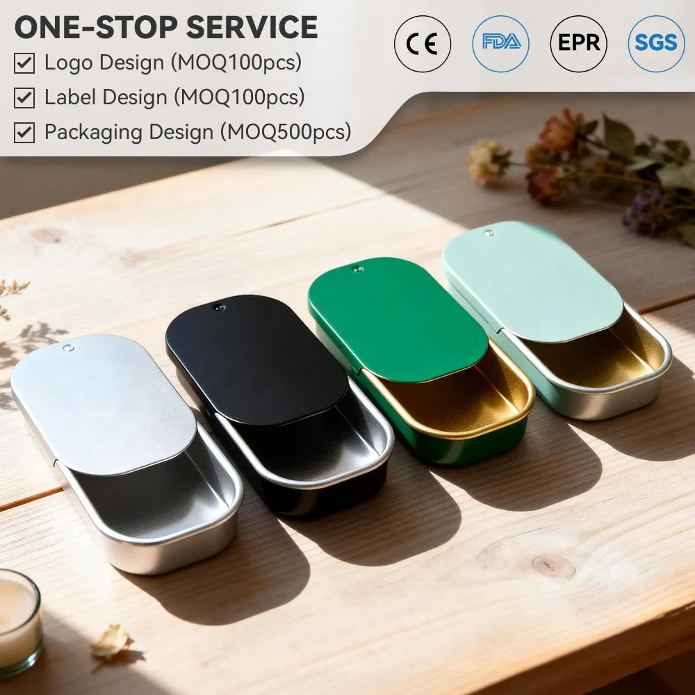 53*34*11mm Slide Out Ring Gift Box Custom Personalised Usb Chewing Gum Mint Sliding Boxes
