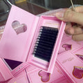 Handmade  Lash PBT Extensions 0.03mm-0.10mm Volume Eyelash Trays CC Curl Matte False Eyelashes