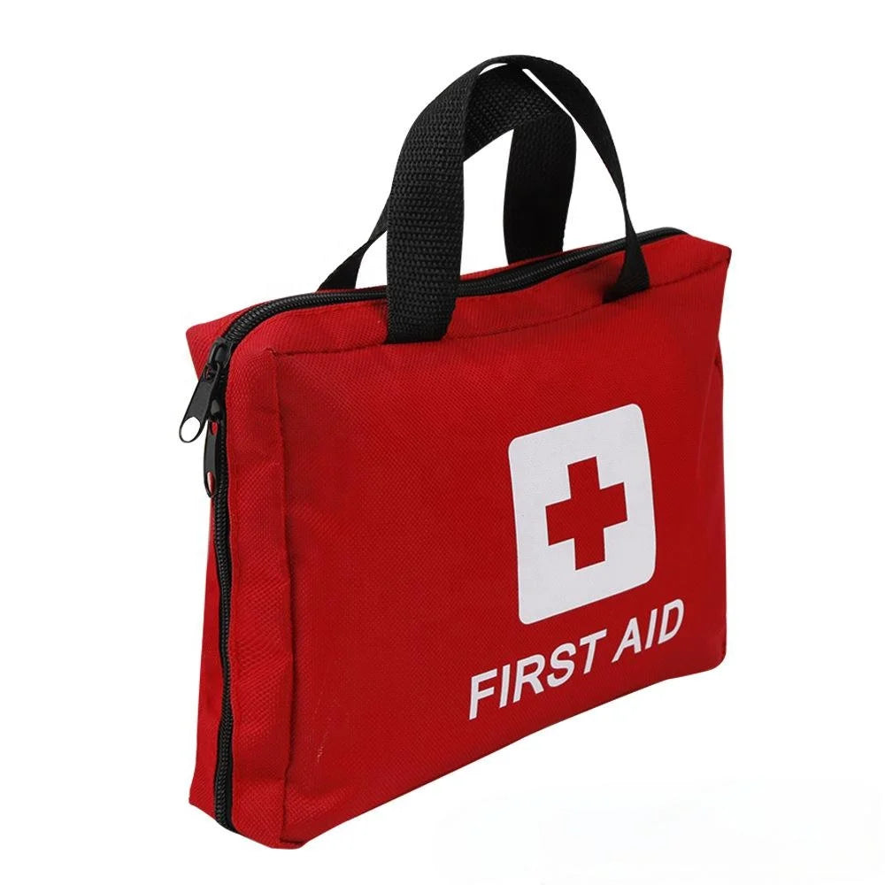 Customized DIY First Aid Survival Kit Bags 5L Waterproof Nylon Red for Emergency Camping Use