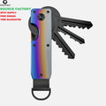 Creative Men's Keychain Fashion Multi Functional Key Storage Device Silent Key Clip Outdoor Metal Car Key Holder